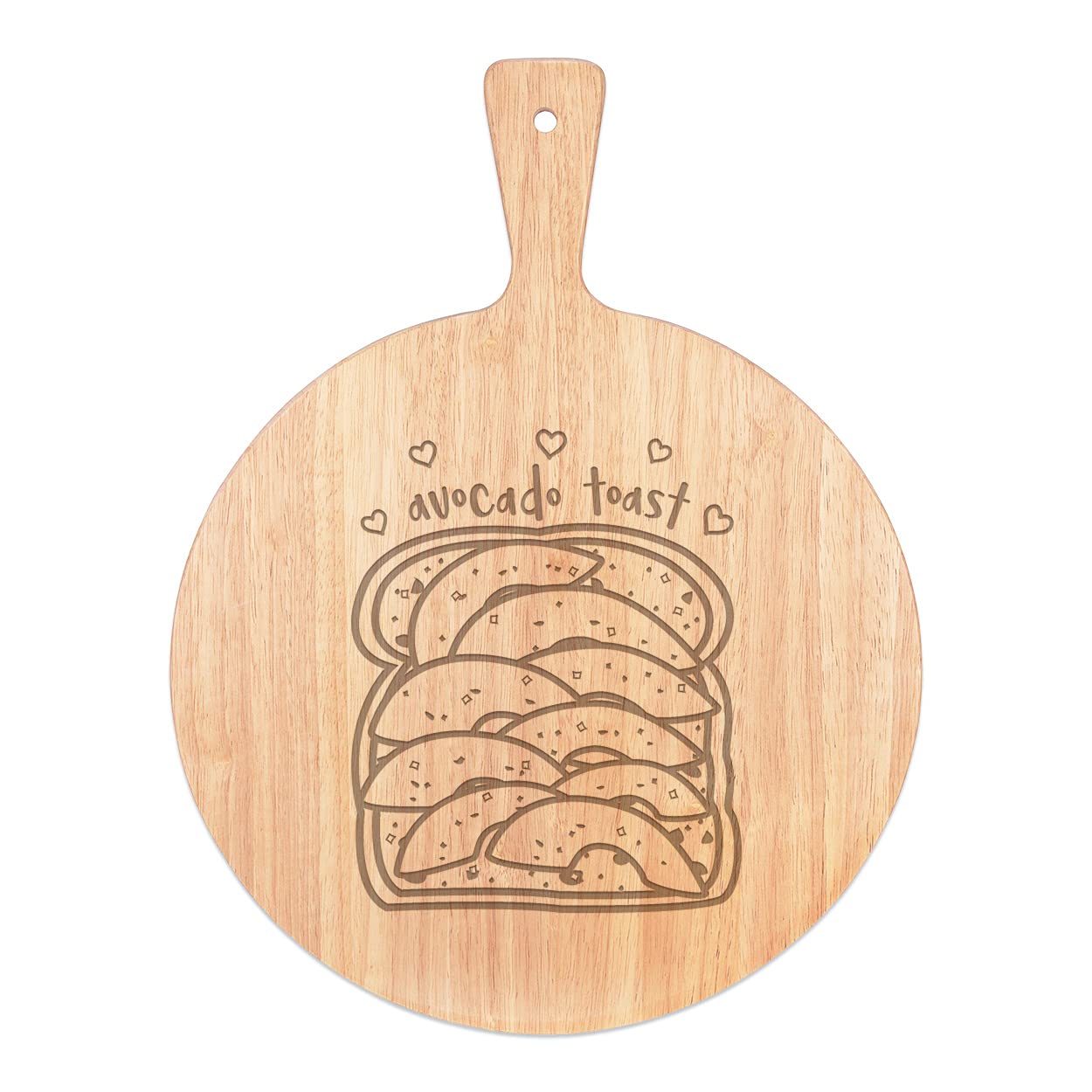 Plateau en bois de 45x34cm avec poignée pour transporter vos pizzas sans brûlure
