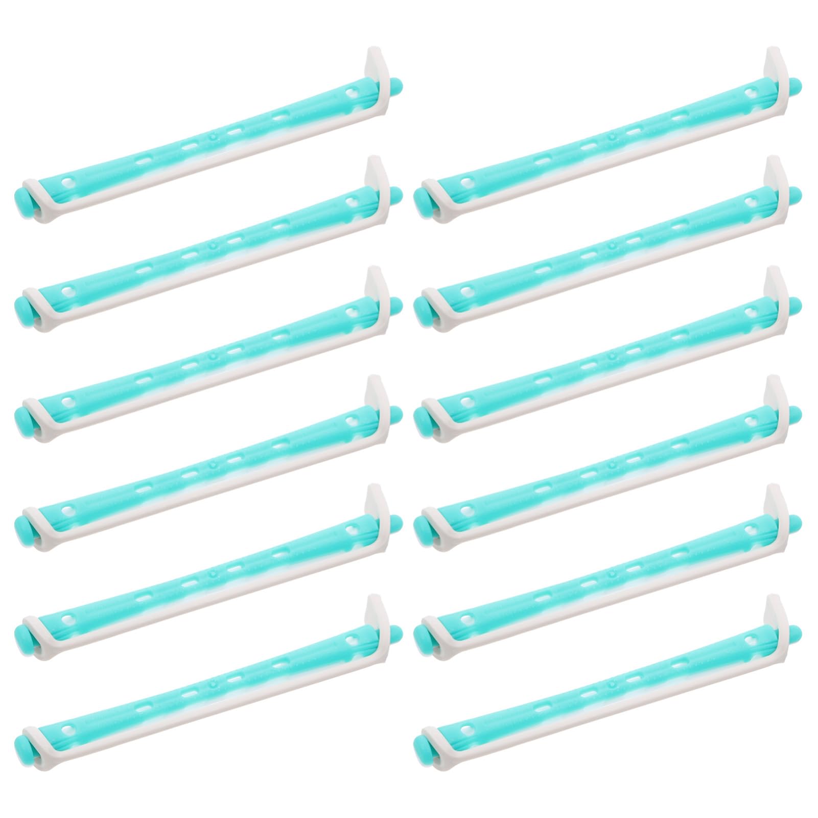 Healvian 12Pcs Curling Perm Rods Hair Styling Tools for Women Portable Hair Rollers for Curls and Design for Home Use and Salon Hairdressing