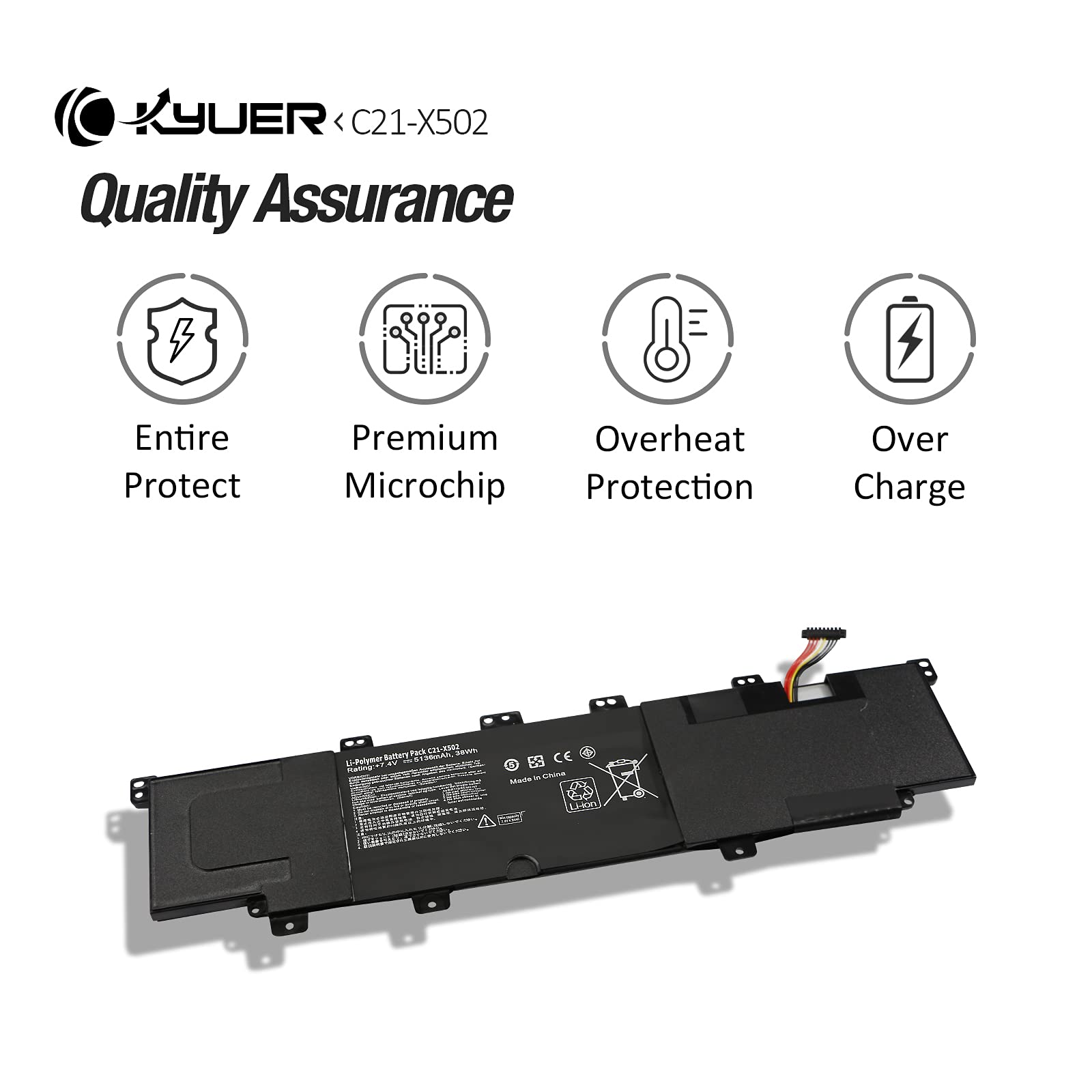 Batteria Per Laptop Asus - 11.1V 44Wh, Compatibile Con X502, S500 Series | Ricambio Originale - Foto 8