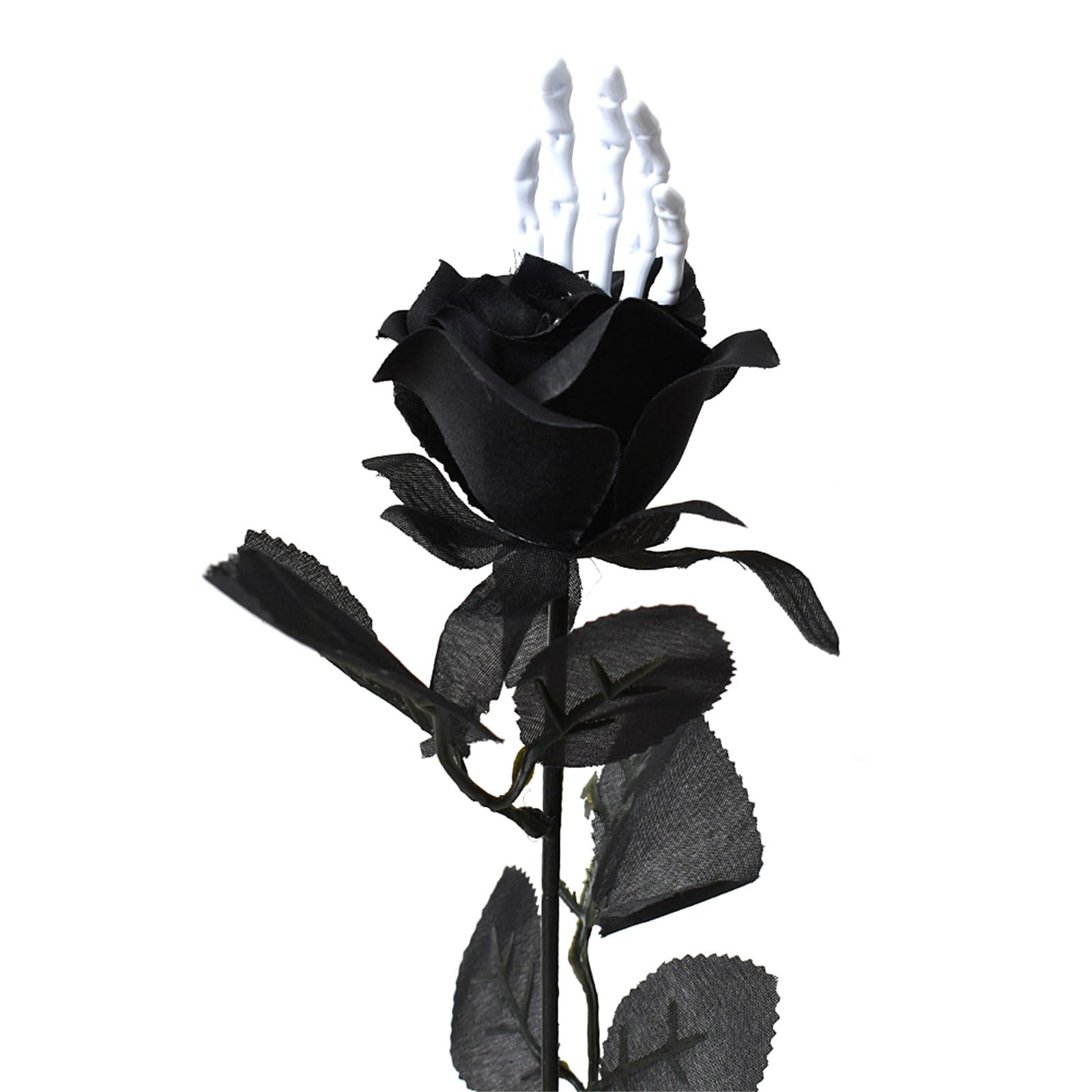 HZBB Halloween Skeleton Hand Bone Flower Artificial Rose for Festival Party Home Decorations Flower Arrangement Bouquet Artificial