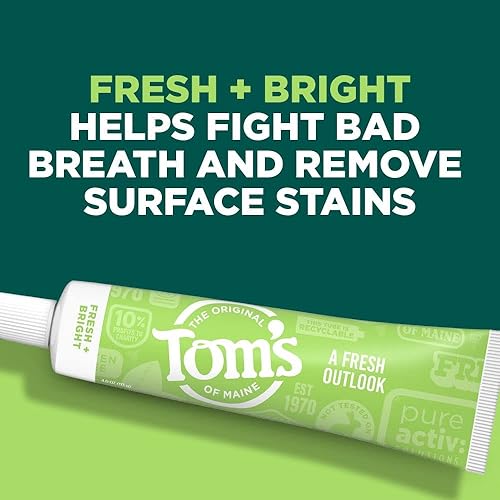 Miniatura 2 de Toms of Maine PureActiv Fresh  Bright Anticavity - Pasta de dientes de 40 onzas paquete de 3