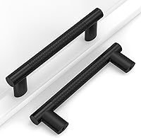 Vista 27 de Paquete de 10 manijas de gabinete de cocina color bronce marrón y champaña de 7 pulgadas (177 mm) con centro de orificio moleteado, tiradores