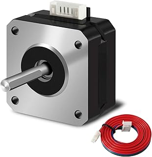 iMetrx 1PCS Nema 17 Stepper Motor 42-23 3D Printer Extruder Motor 17HS4023 DC 1A-4.1V 2 Phase 4 Wires 1.8 Degrees with 39.3 inch Cable for Creality CR-10 10S Ender 3D Printer/CNC extruder and Y-axis