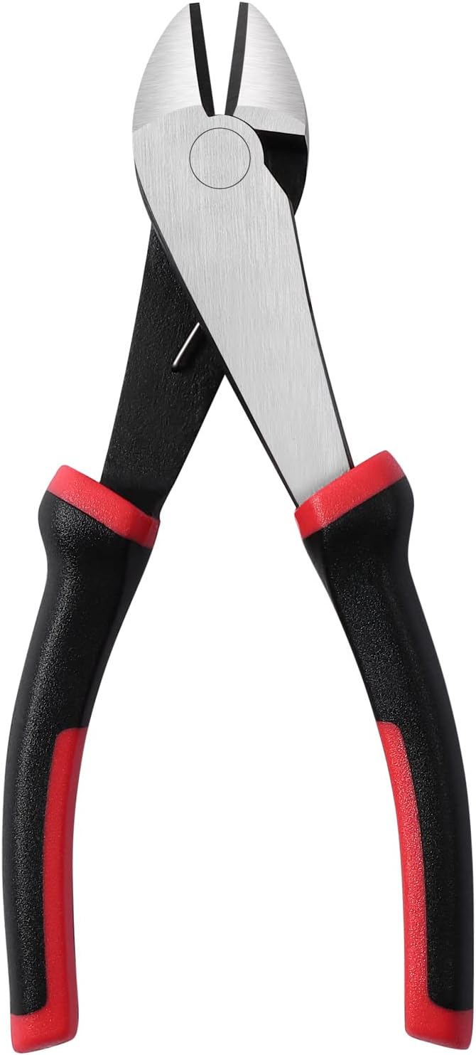 IGAN 7inch Wire Cutters, Springloaded Side Cutters Dikes, Ultra Tough