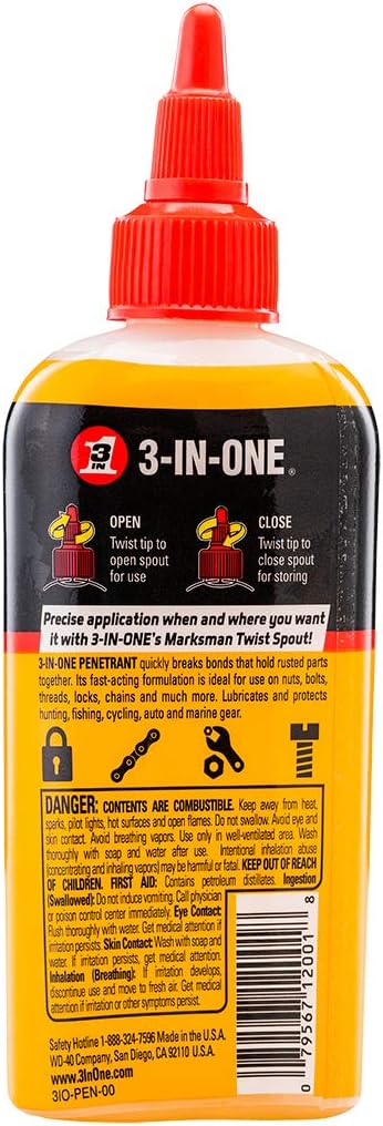 3-IN-ONE Fast-Acting Penetrant Drip Oil, 4 OZ