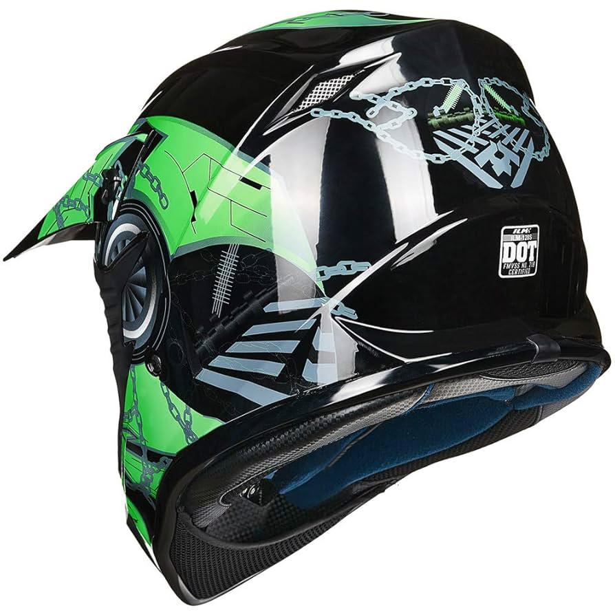 Senhill Motocross Helmet With Goggles – DOT/FMVSS 218 Approved For Dirt Bike, ATV, BMX & Off-Road (Youth/Adult Unisex)