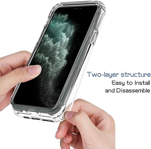 Miniatura 4 de Funda protectora de parachoques sólido de cristal resistente de 360 con protector de pantalla para iPhone 11 Pro (5.8 pulgadas) - Transparente