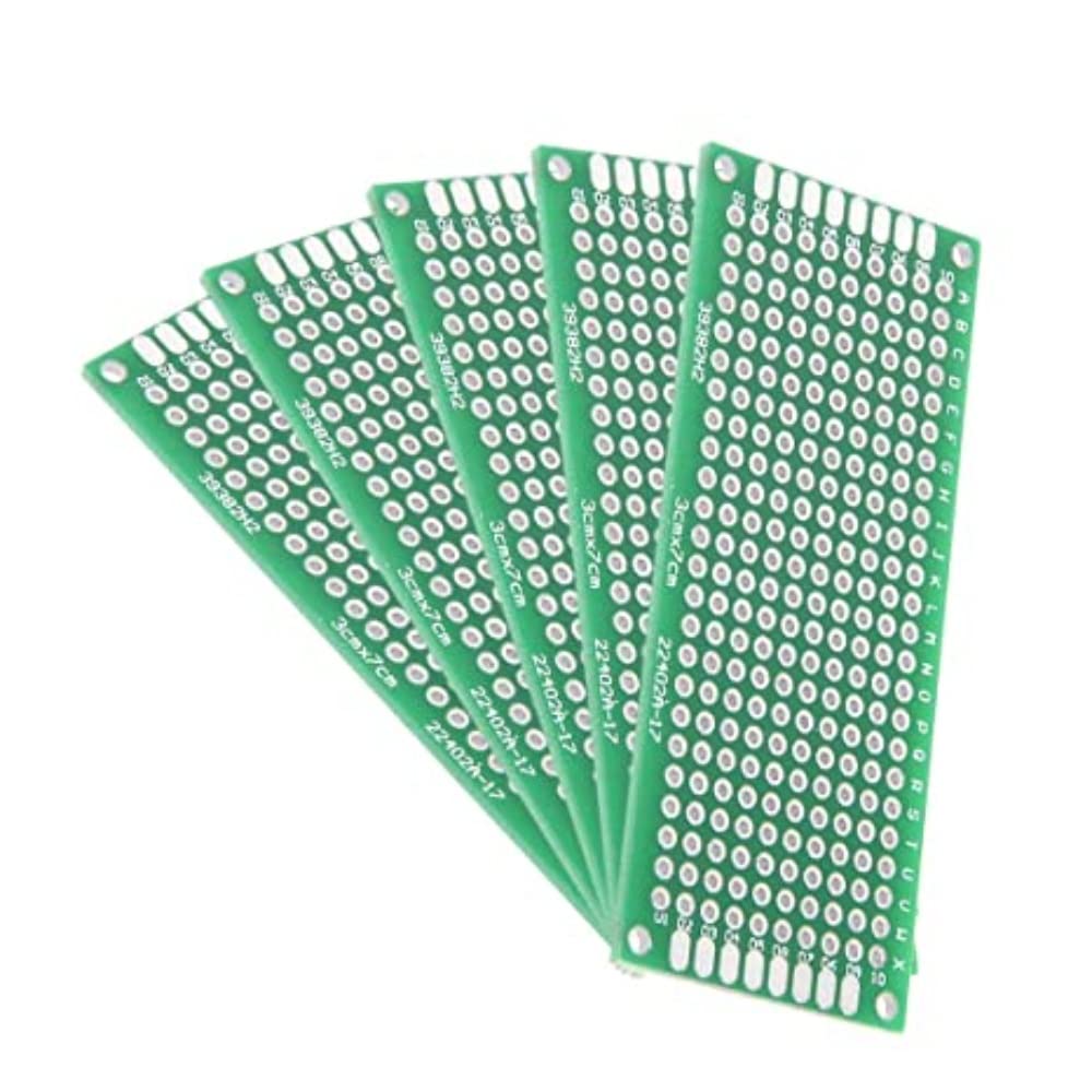 3 x 7 cm Universal PCB Prototype Board Double-Sided (5 pcs) (B09HQP7G5H) Amazon Price History, Amazon Price Tracker
