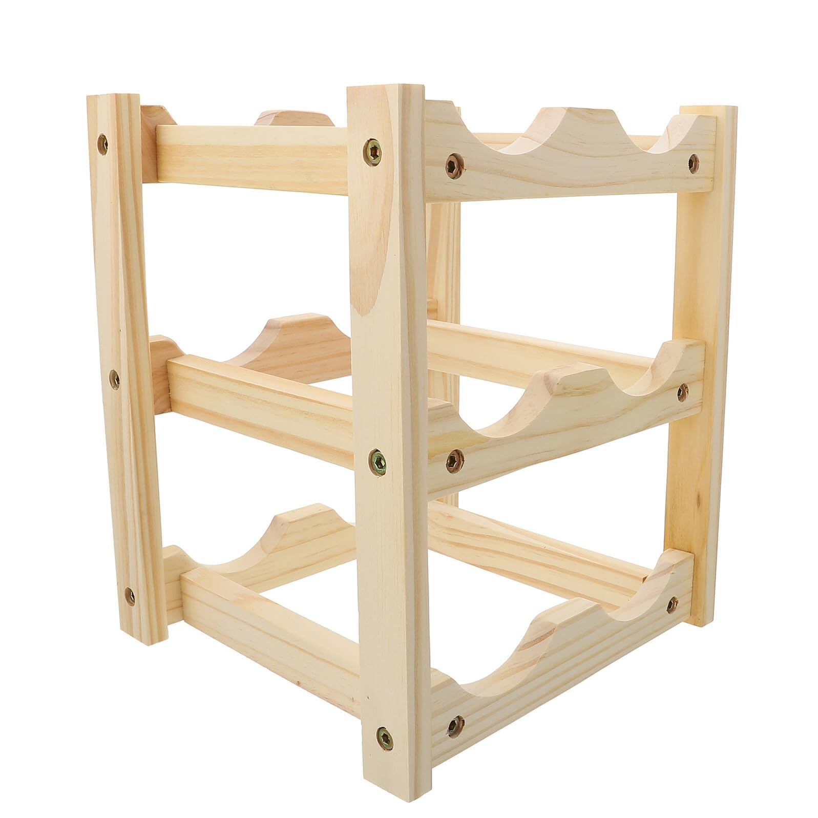 Rangement bouteilles polyvalent et stable, support de stockage simple à monter