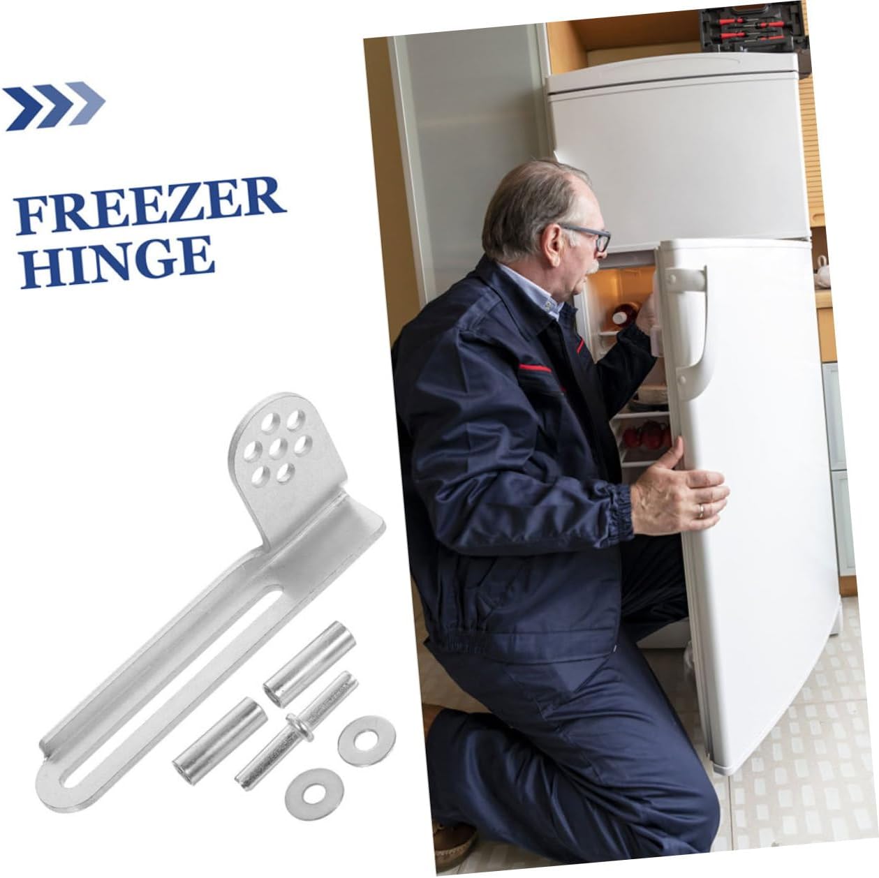 2sets Refrigerator Door Hinges Kit Easy to Install Appliance Replacement for Various Models for Securing Fridge Doors