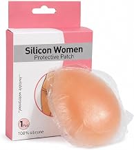 Silicone Women Protective Patch | Reusable Invisible Silicone Breast Petals | Soft Skin-Friendly Silicone | Seamless Coverage for Backless, Strapless Nude | Pack of 1