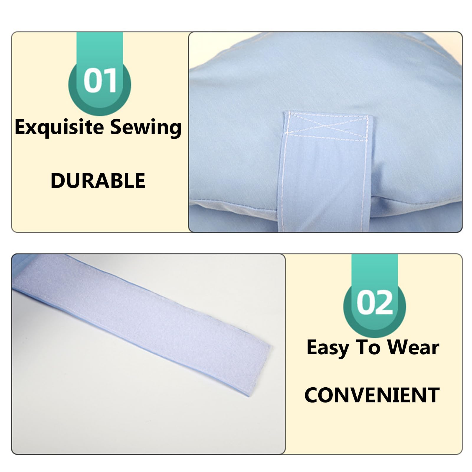 Coussin De Protection Du Talon Pour Escarres, Coussin De Soutien Du Pied Pour Escarres, Escarres, Protection Contre Les Blessures Pour Soulager La Douleur – Lavable