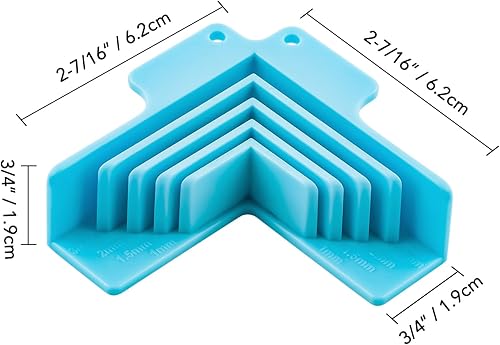 Vista 19 de 3 unidades/juegos de guía de portada de libros, herramienta de encuadernación de metal de acero inoxidable 5 en 1 para hacer cubiertas con Guía