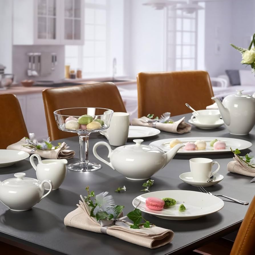 Villeroy & Boch Anmut Zuccheriera/Marmellatiera, Porcellana Premium
