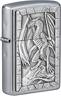 Zippo Street Chrome, Dragon Emblem Design (49296)
