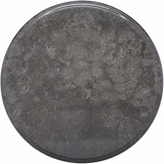 Black Marble Table Top 15.7 Inch Round Replacement for Dining & Coffee T...