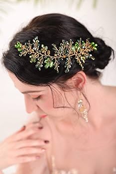 Accessoire Cheveux Femme Avec Fleur Blanche Et Perles - Doré, Idéal Mariage & Fêtes