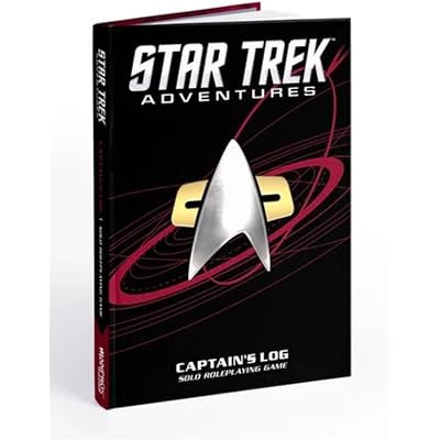 Star Trek Adventures: Captain's Log Solo RPG - DS9 Delta Edition - Hardcover Book, 2d20 Rolplaying Game, 326-Page Full-Color Digest Sized Book,Black