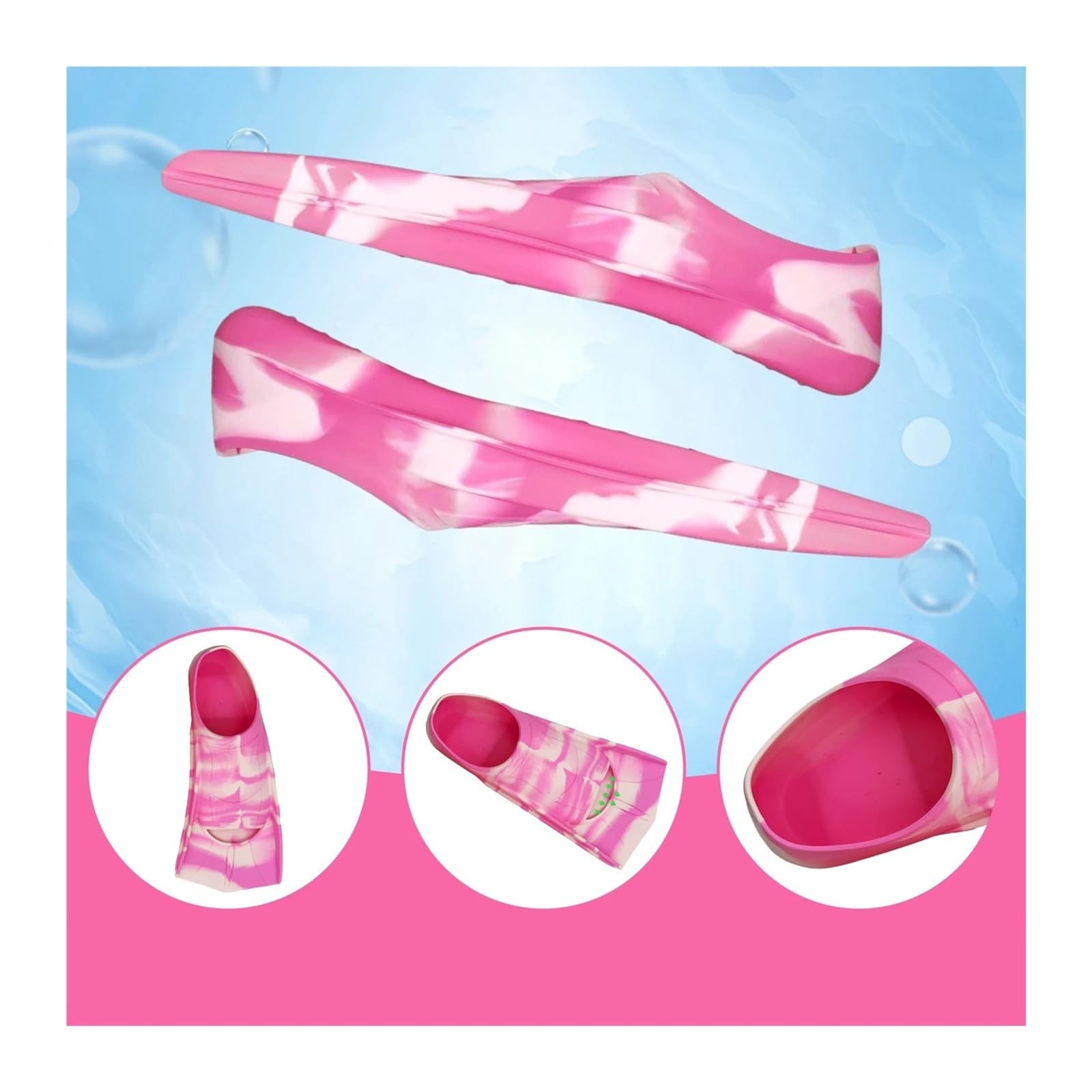 Generico Pinne for immersione antiscivolo for nuoto Attrezzatura for lo snorkeling for le vacanze al mare