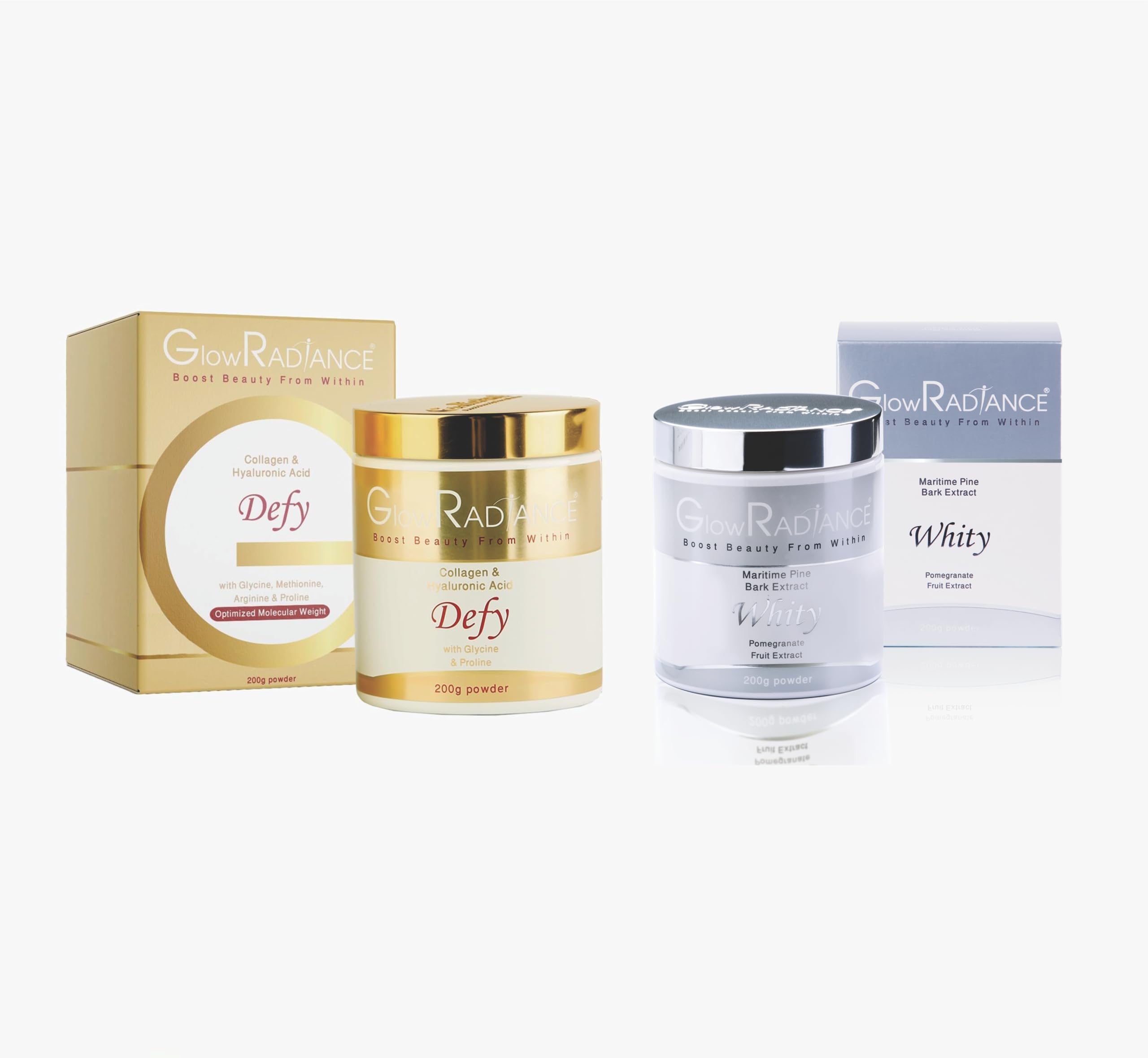 Glow Radiance Whity Powder & Defy Powder Combo Pack