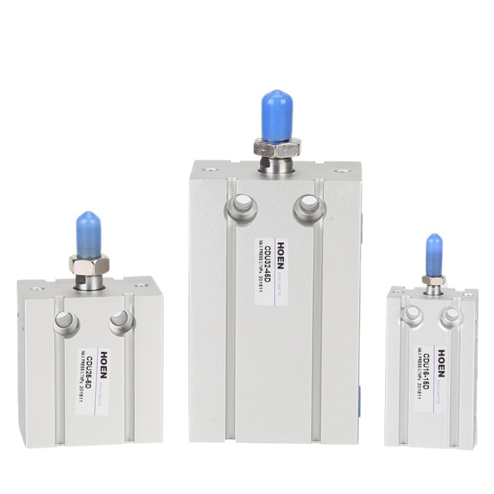 Opeusliev Stroke 30Mm Type Cdu Series Mini Free Mount Cylinder Non-Rotating Rod Double Action Built In Magnet Bore 6-10-16-20-25Mm Stroke 5-50Mm(,Cdu Bore 10Mm)