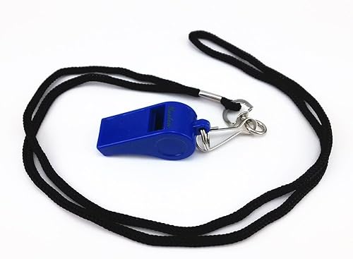 Miniatura 5 de yueton Silbatos de plástico con cordón para coach, entrenadores, 6 unidades