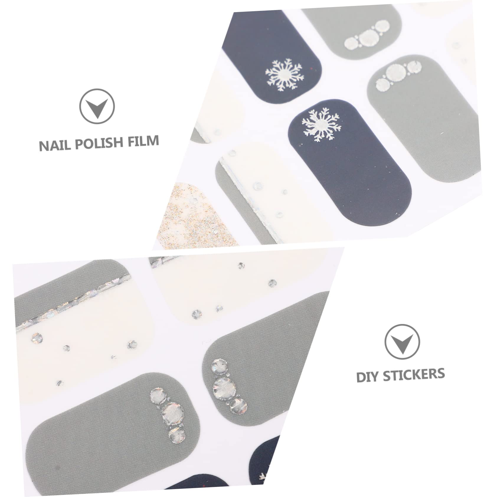 5 Set Adesivi Per Unghie Con Design Delicati Decorazioni Nail Art Autoadesive Per Manicure Te Per Occasione E Utilizzabili Casa O Salone 6 Fogli*5