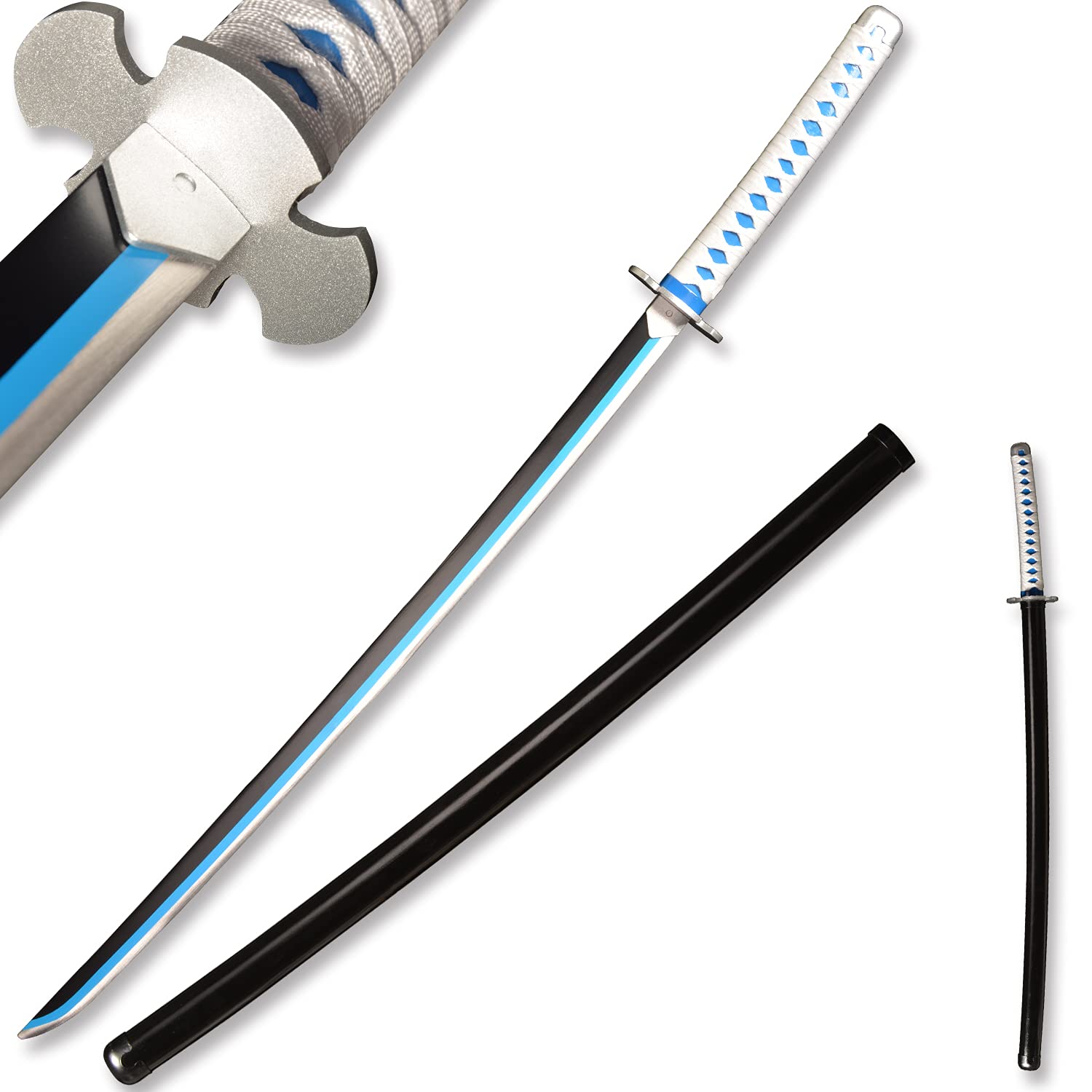 Sword fort 41inches Real Steel Blade Demon Slayer Sword Real Metal, Handmade Katana Anime Cosplay Sword, Stainless Steel, Knights--rengoku /tanjiro/inosuke/kokushibou A Variety of Styles