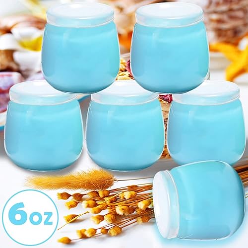 Miniatura 3 de Contenedores de almacenamiento de alimentos para bebés, paquete de 12 recipientes de comida para bebés con tapas, tarros de vidrio de 6 onzas,