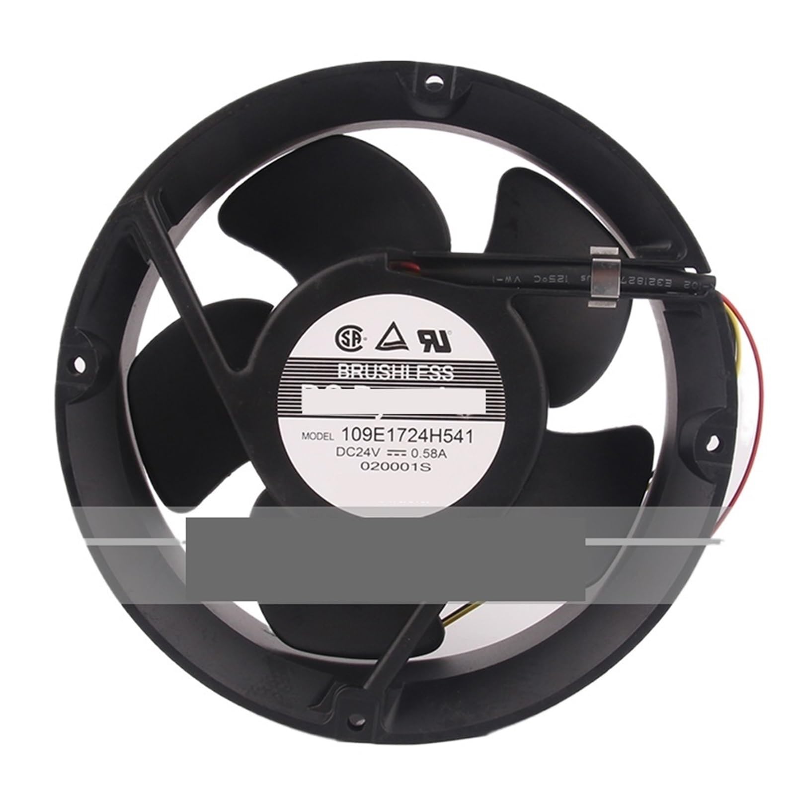 QNEZIQTMH Cooling Fan 170×170×50mm 17250 109E1724H541 DC24V 0.58A