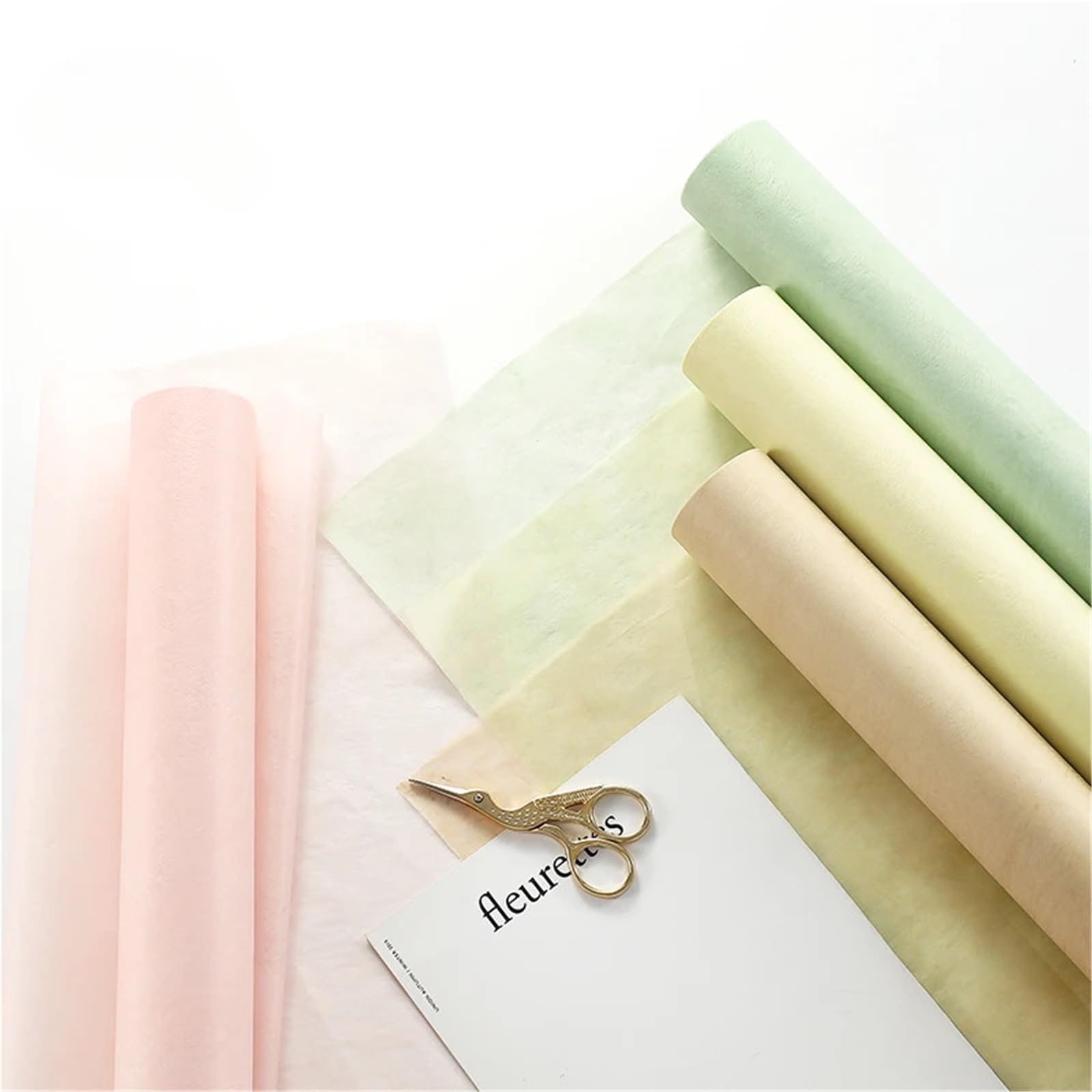 Rouleau de paquet imperméable à l'eau papier fleur enveloppé pour Mariage et Fête