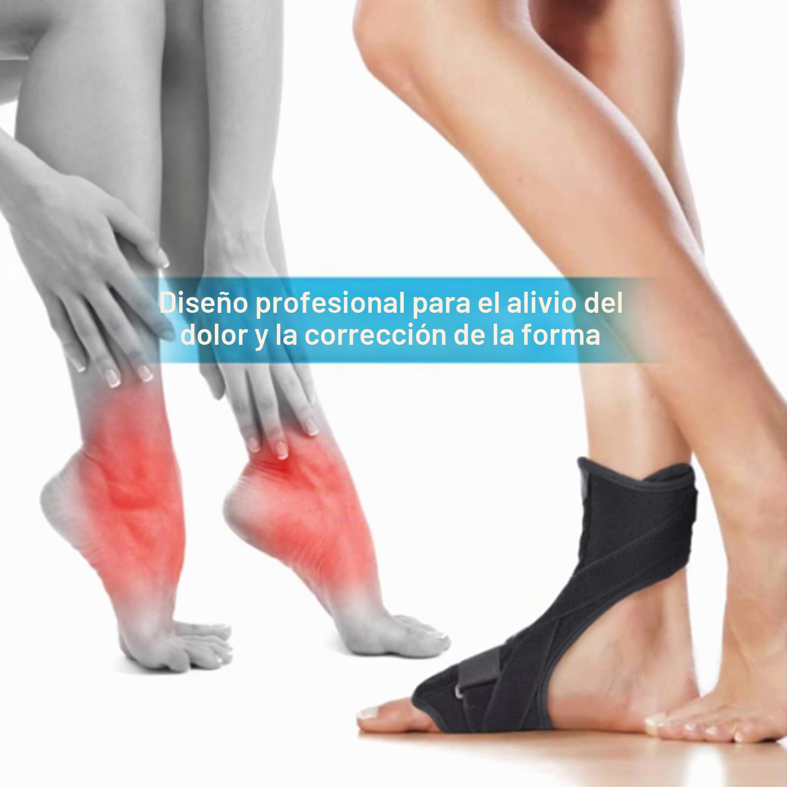 Soporte para pie caído,Soporte ortopédico para caída de pie Férula Nocturna Para Fascitis Plantar para Tendinitis De Aquiles, Caída Del Pie, Problemas En El Talón Del Tobillo