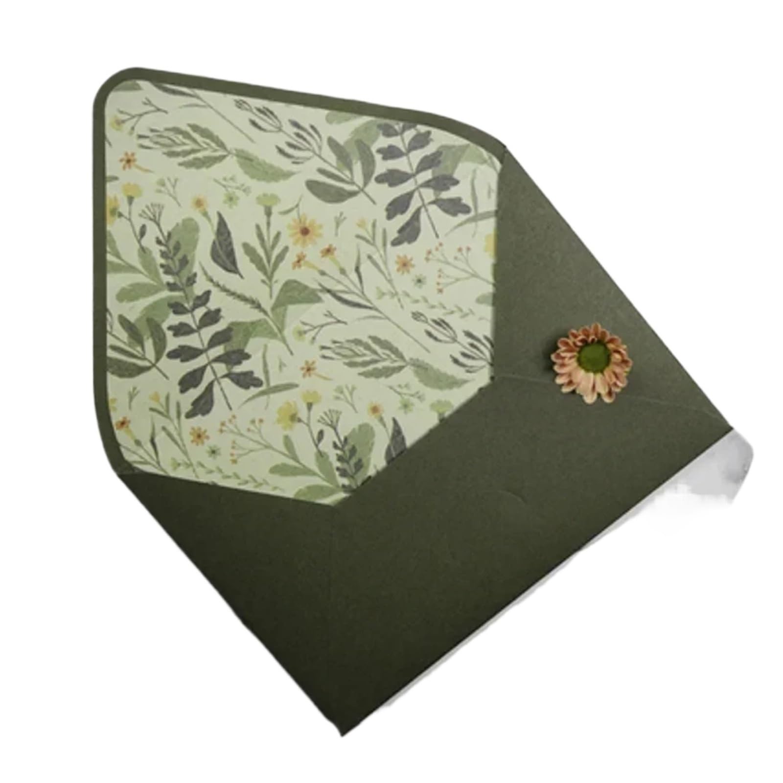Zaproszenia ślubne, Wedding Invitation Envelopes Avocado Green 160x113.0 mm Pack Of 10 Pcs(Style1)