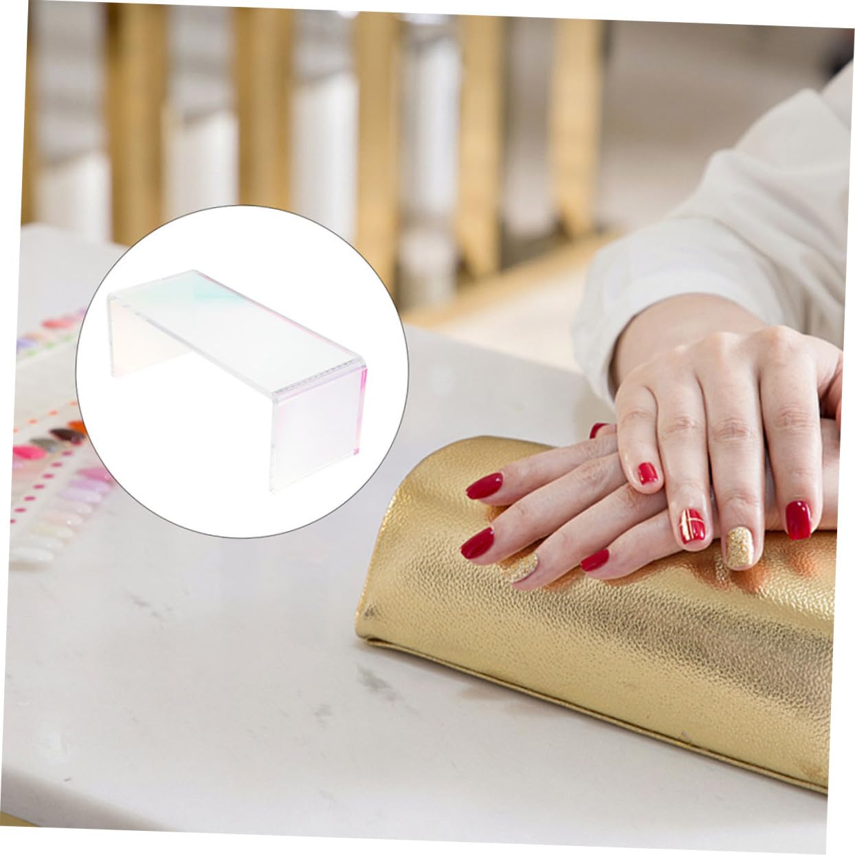 VICASKY Cuscino per Manicure Spesso Cuscino di Supporto per Poggiamani Pratico Spesso