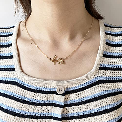 Gifts for Music Lovers Treble Clef Music Note Necklace Music Festival Outfits Music Lover Gifts3