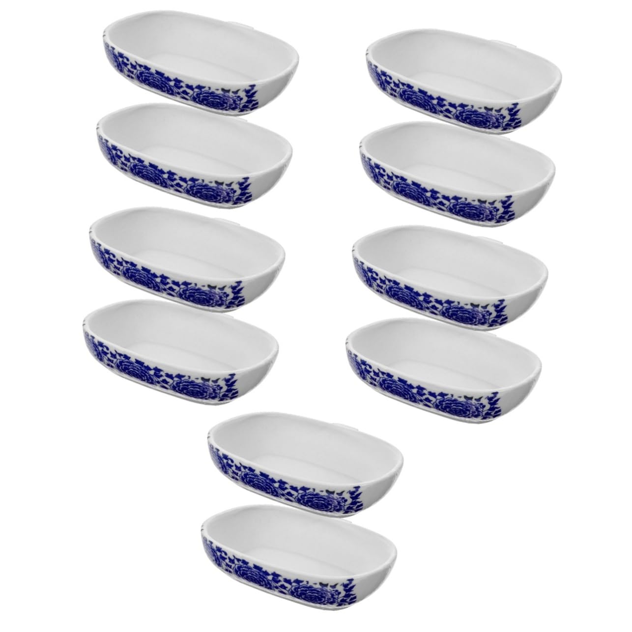 Mipcase 5 Set di Robuste Vasche da Bagno per Uccelli in Plastica Vasche da Bagno per Pappagalli Facili da Pulire Vaschette per Il Bagno degli Uccelli Domestici 2 Pezzi * 5