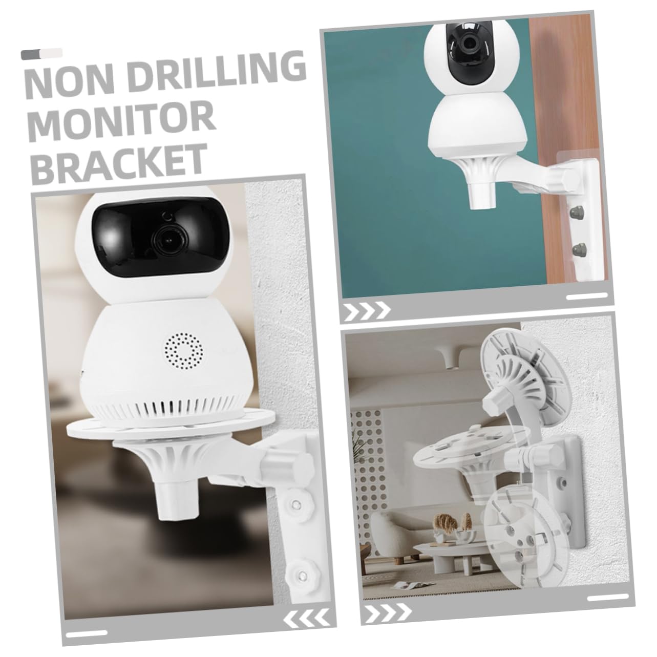 Amazon | HOMOCONO 1セットセキュリティカメラ用可能な壁掛け