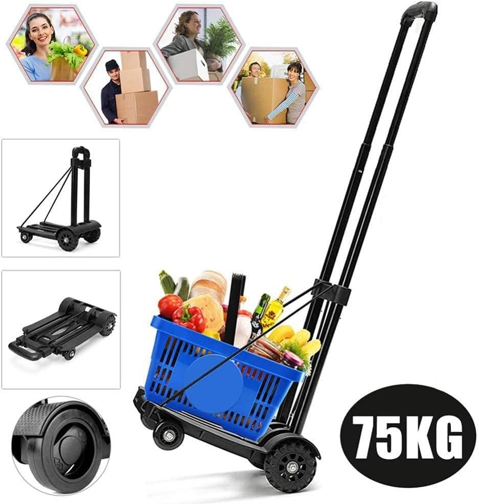 Carretilla Plegable de 4 Ruedas Capacidad 75 Kg miniatura 2