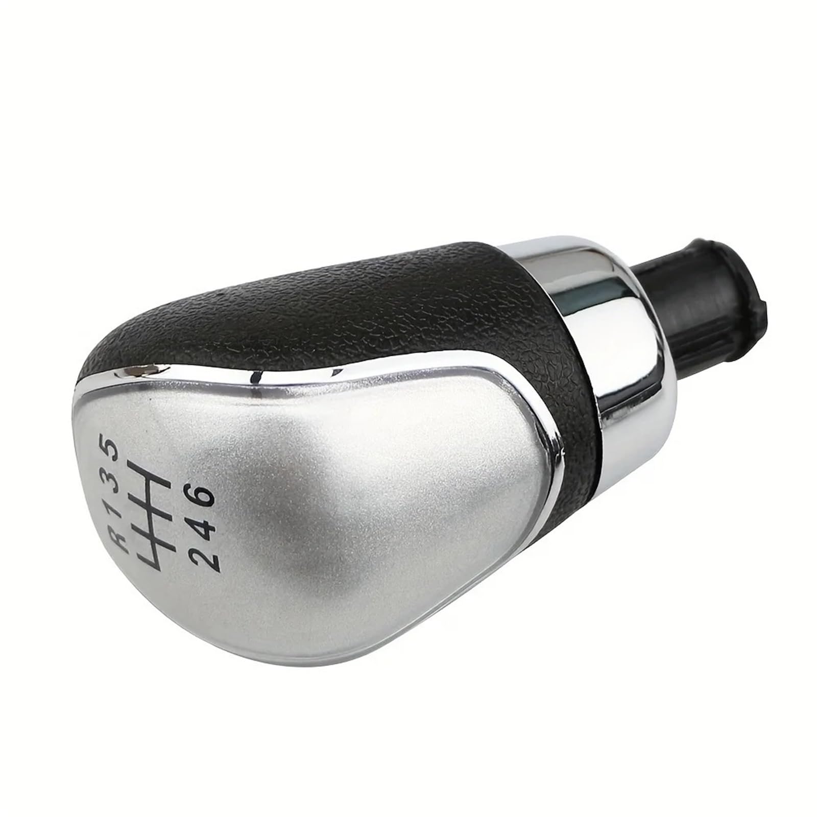 BWSDMZJQRT Car Gear Shifter Knob for Focus MK2/FL 2008 2009 2010 2011 Manual Transmission Lever 5/6 Speed Car Gear Shift Knob Handball(6 Speed Silver)