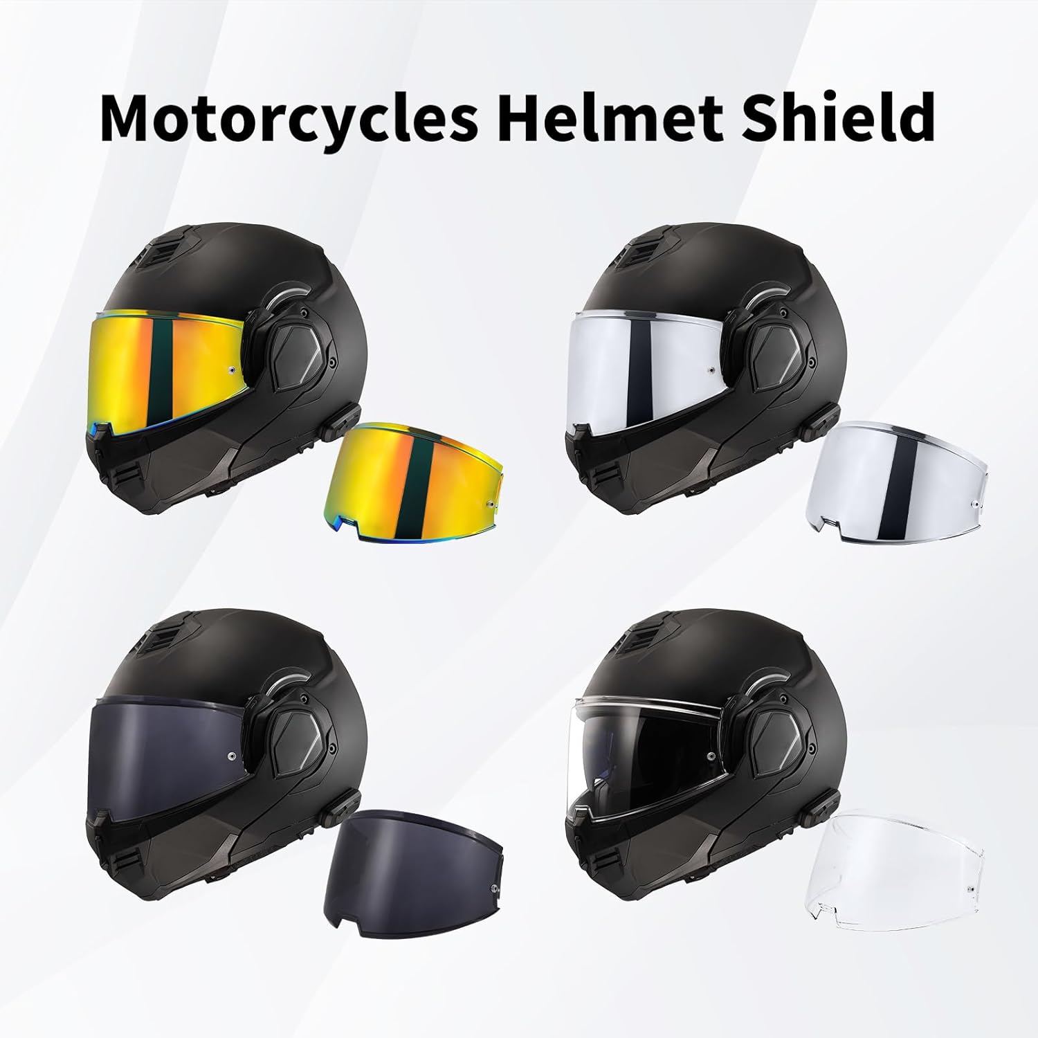 VCOROS Helmet Shield Replacement, For Advant Flip up Modular Helmet Visor Accessories (Clear)
