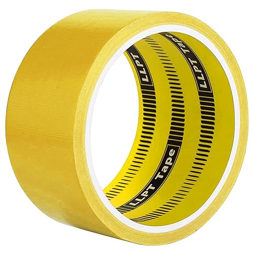 LLPT Duct Tape | Premium Color Fabric Gaffer Tape | Heavy Duty Waterproof Cloth Repair Tape for DIY Indoor Outdoor Use | 1 Pack 50MM x 9M | Yellow (DT601YL) - 50MM*9M - 1 X Yellow
