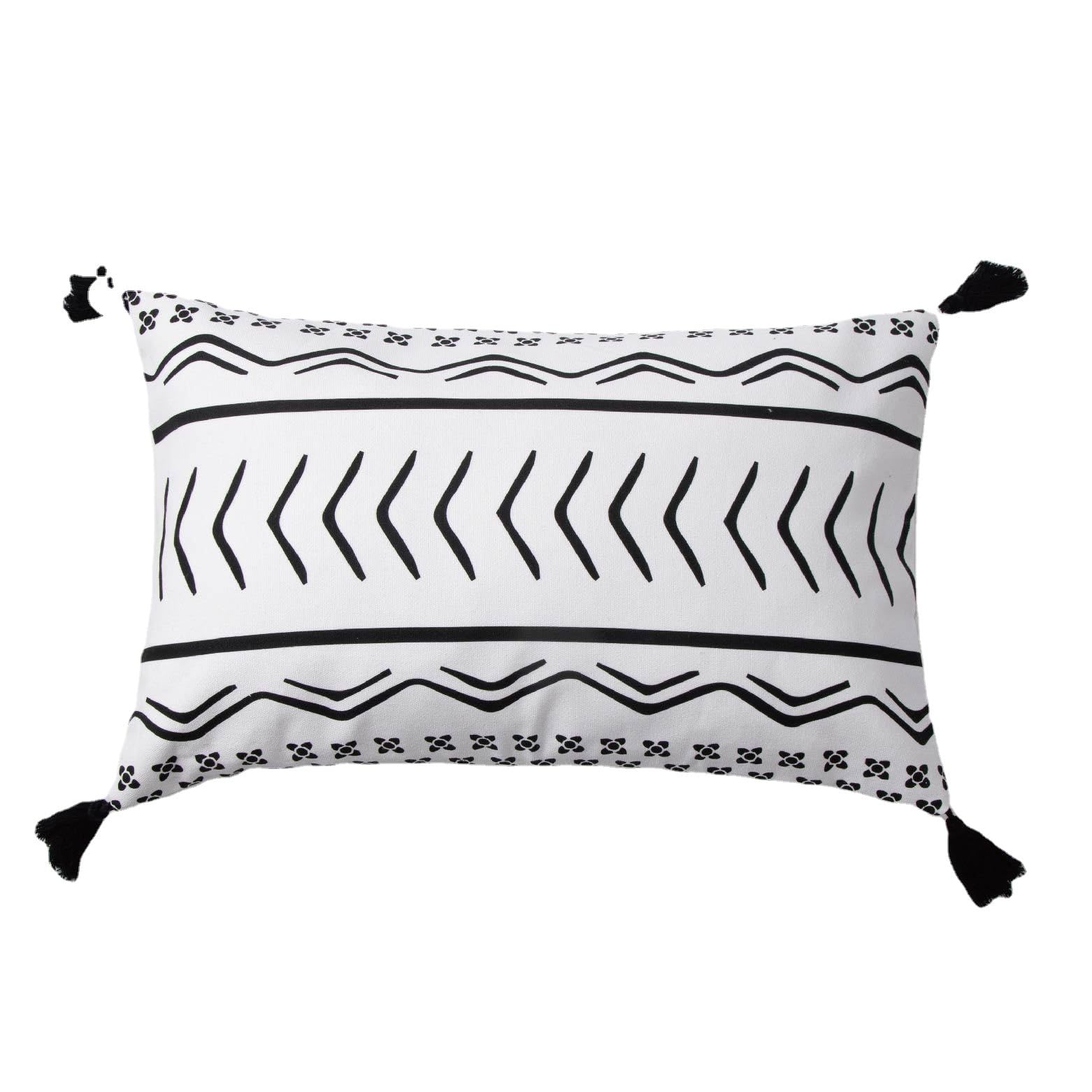 1/2 szt. czysta bawełna tkana boho poszewki na poduszki 45 x 45 cm proste kwadratowe lniane poszewki na poduszki frędzle dekoracyjne poszewki na poduszki na sofę