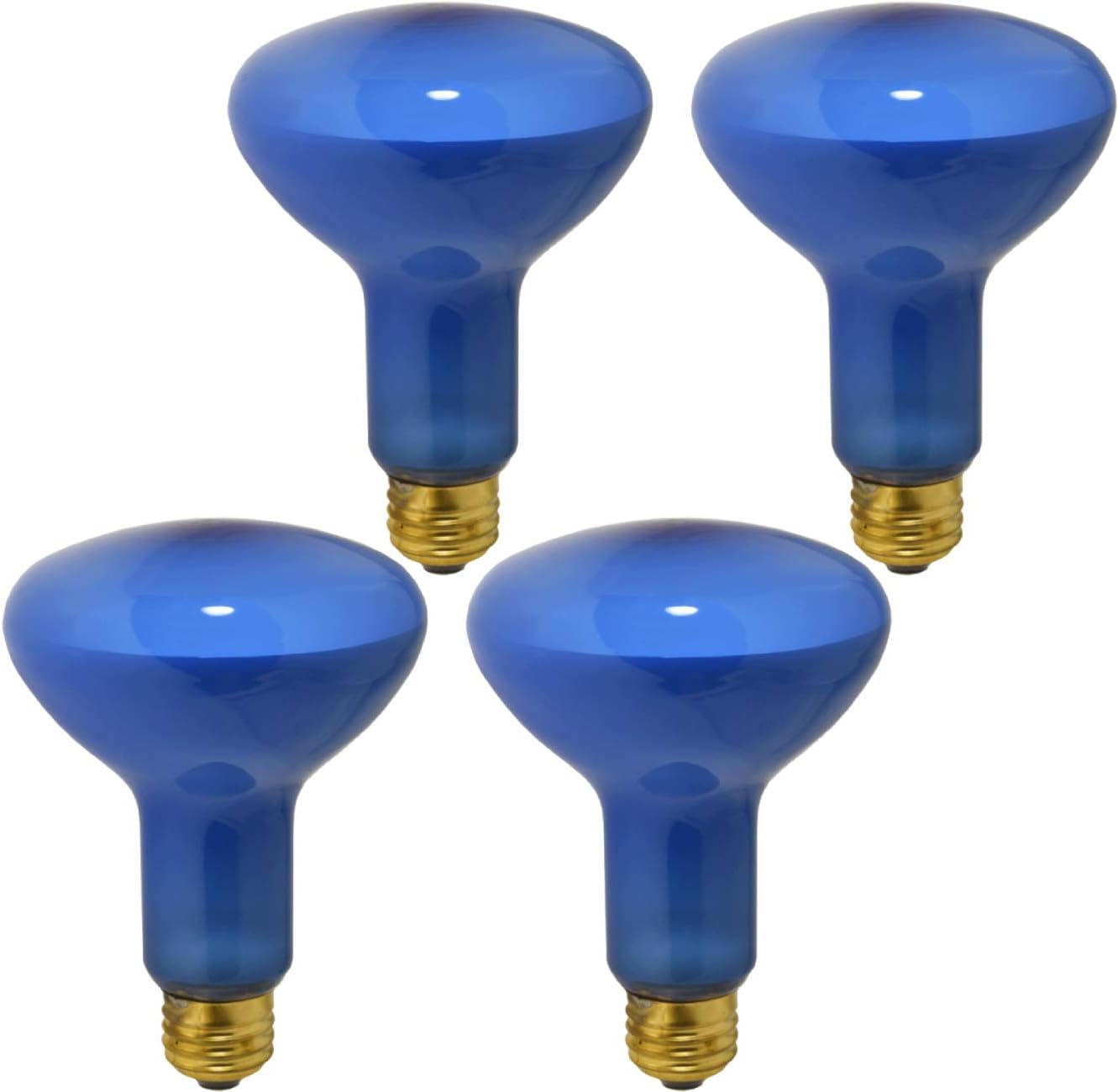 GoodBulb 75-Watt Plant Grow Light Bulb Blue Light Color R30 Shape & E26 Medium Base High Output Grow Light Indoor Plants Seeds Veg and Flower Pack of 4 Bulbs