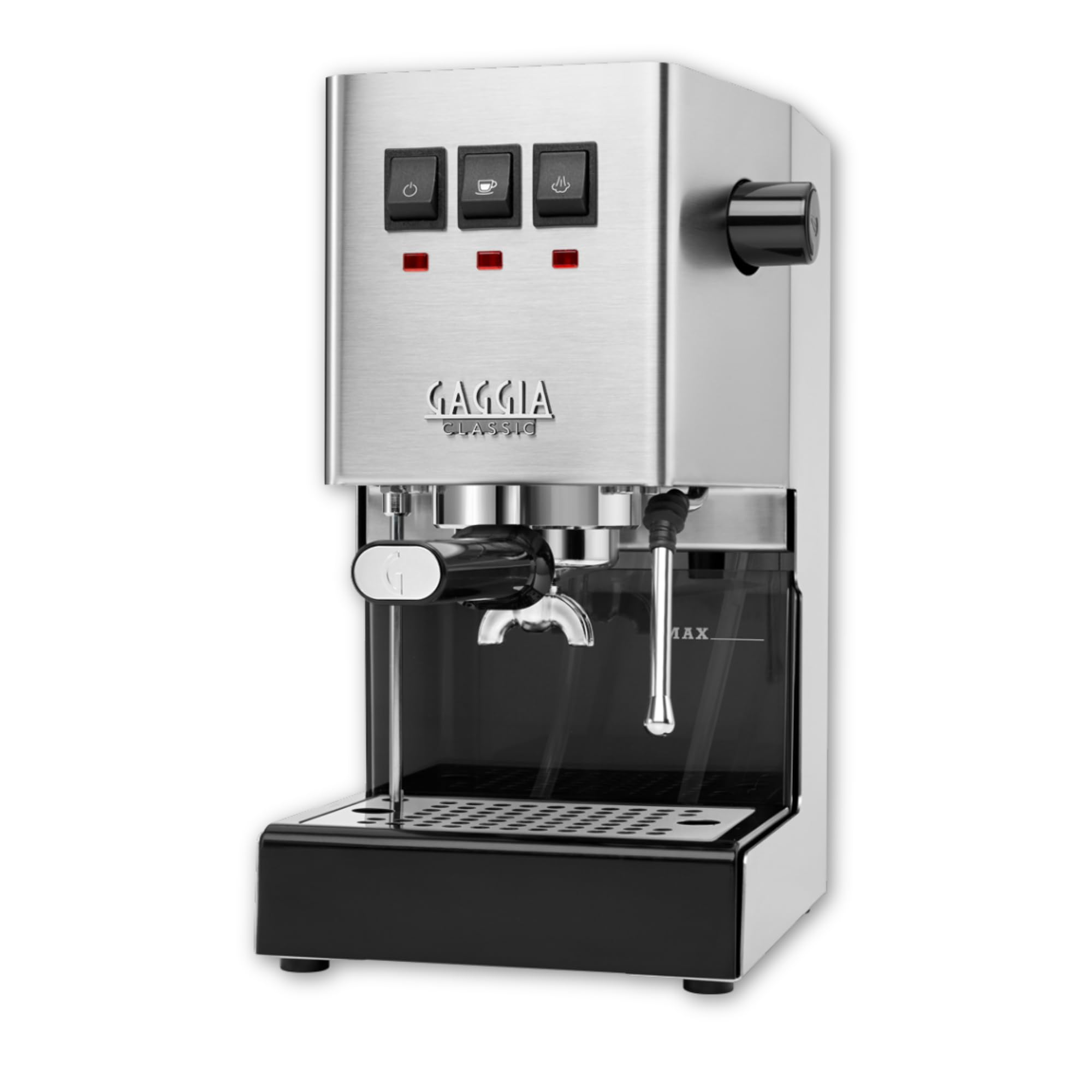 Classic E24 | Brass Boiler & Brew Group | Made in Italy | Pro Steam Wand | 58mm SS Portafilter | Manual Pump Espresso Machine | Americano, Latte and Cappuccino Coffee Maker | Inox