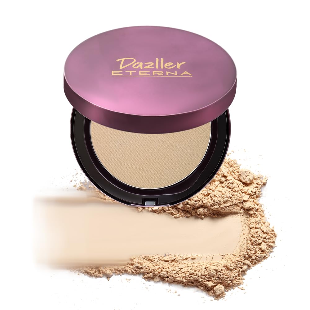Dazller Eterna Sheer Glow Compact Powder, Marble SC, Oil Control, SPF PA++, Matte, Up to 8-hrs Stay, Zero Caking