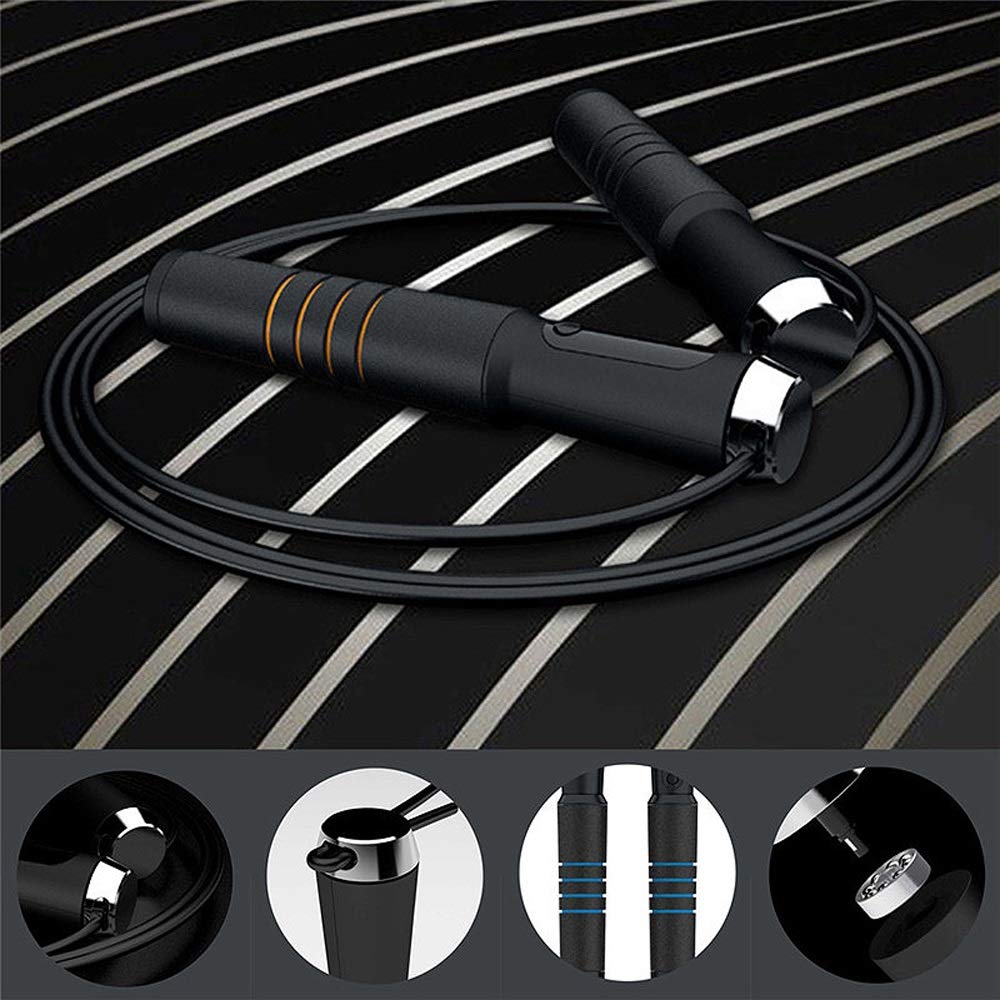 Smart Jump Rope Fit Digital Calorie Speed ​​Counter Saltar cuerdas para ejercicio Recordatorio de alarma Ajuste de peso