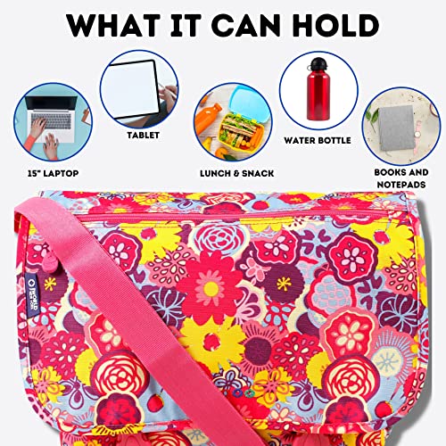 Image of J World New York Terry Messenger Bag for Women Girls School Kids