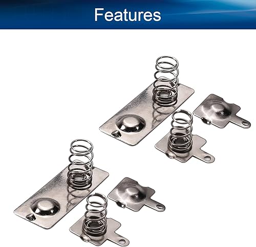 Miniatura 4 de Bettomshin 5 juegos de baterías AA negativas a positivas de la placa de contacto de resorte de conversión positiva