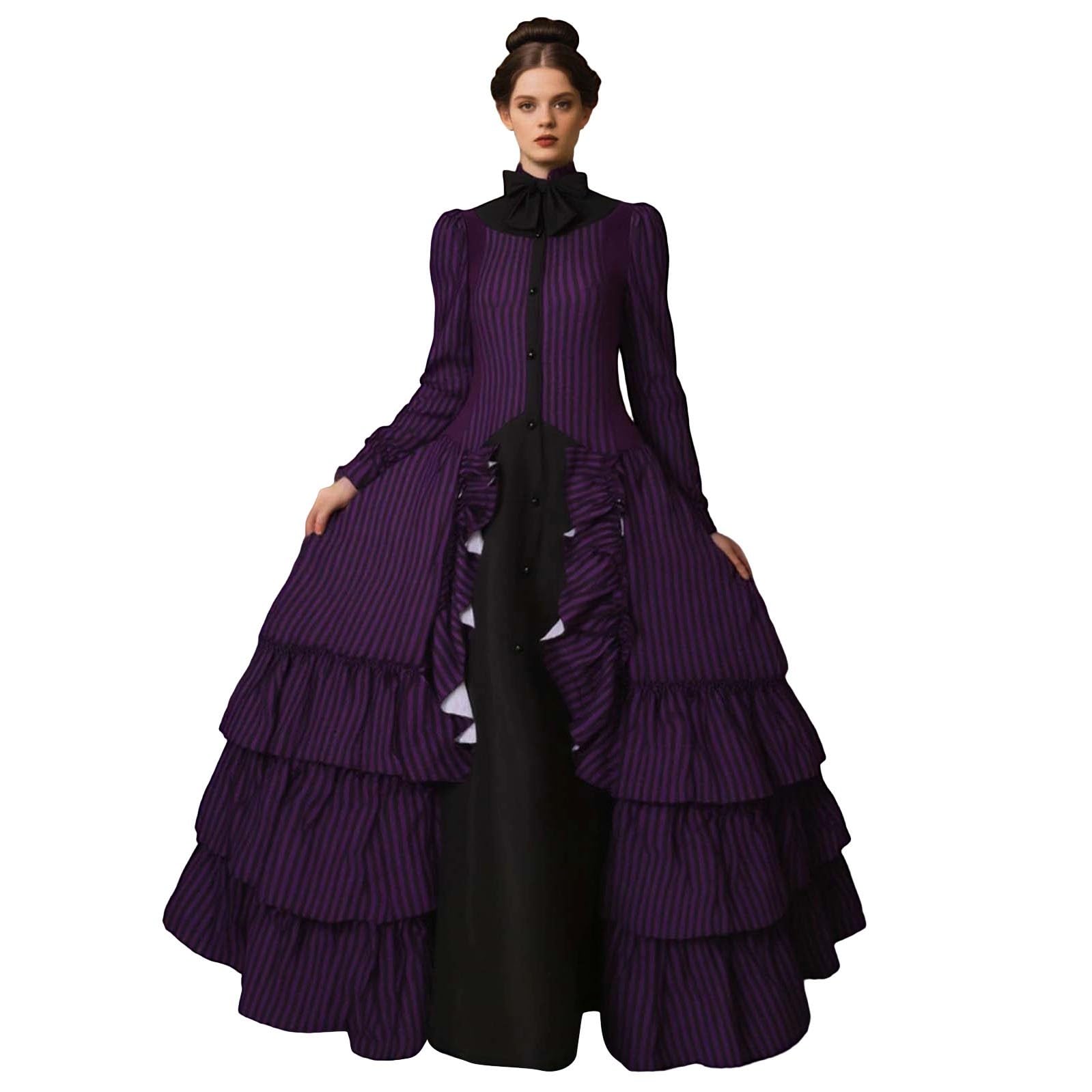 Robe de cosplay gothique médiévale ajustable pour silhouette parfaite - 8