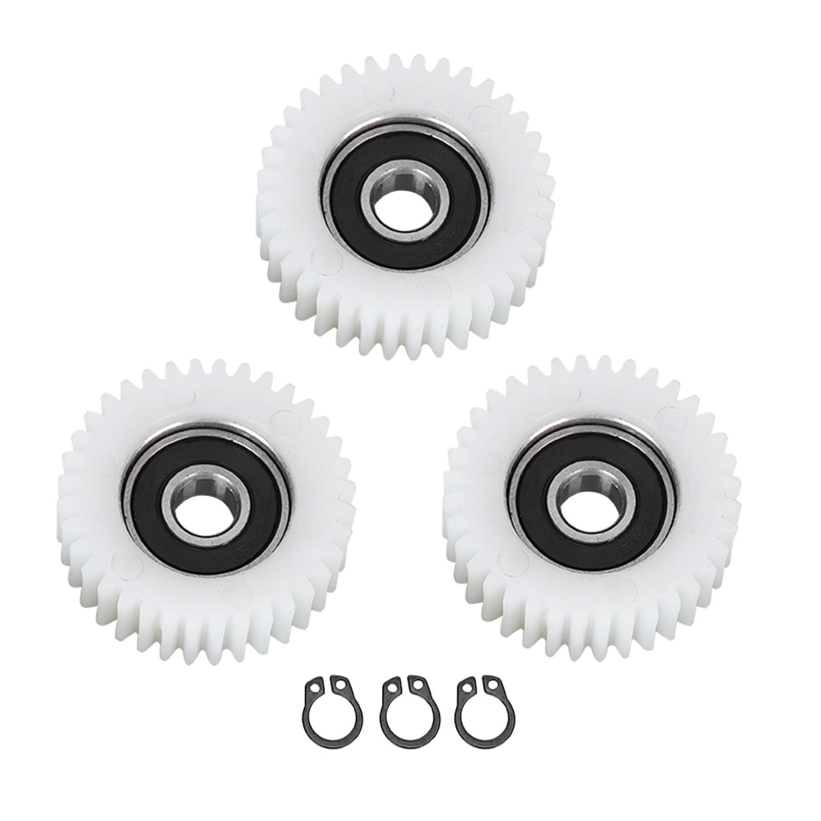 36 Teeths Nylon Gears, 3Pcs E Bike Wheel Hub Motor Planetary Gears with Bearing